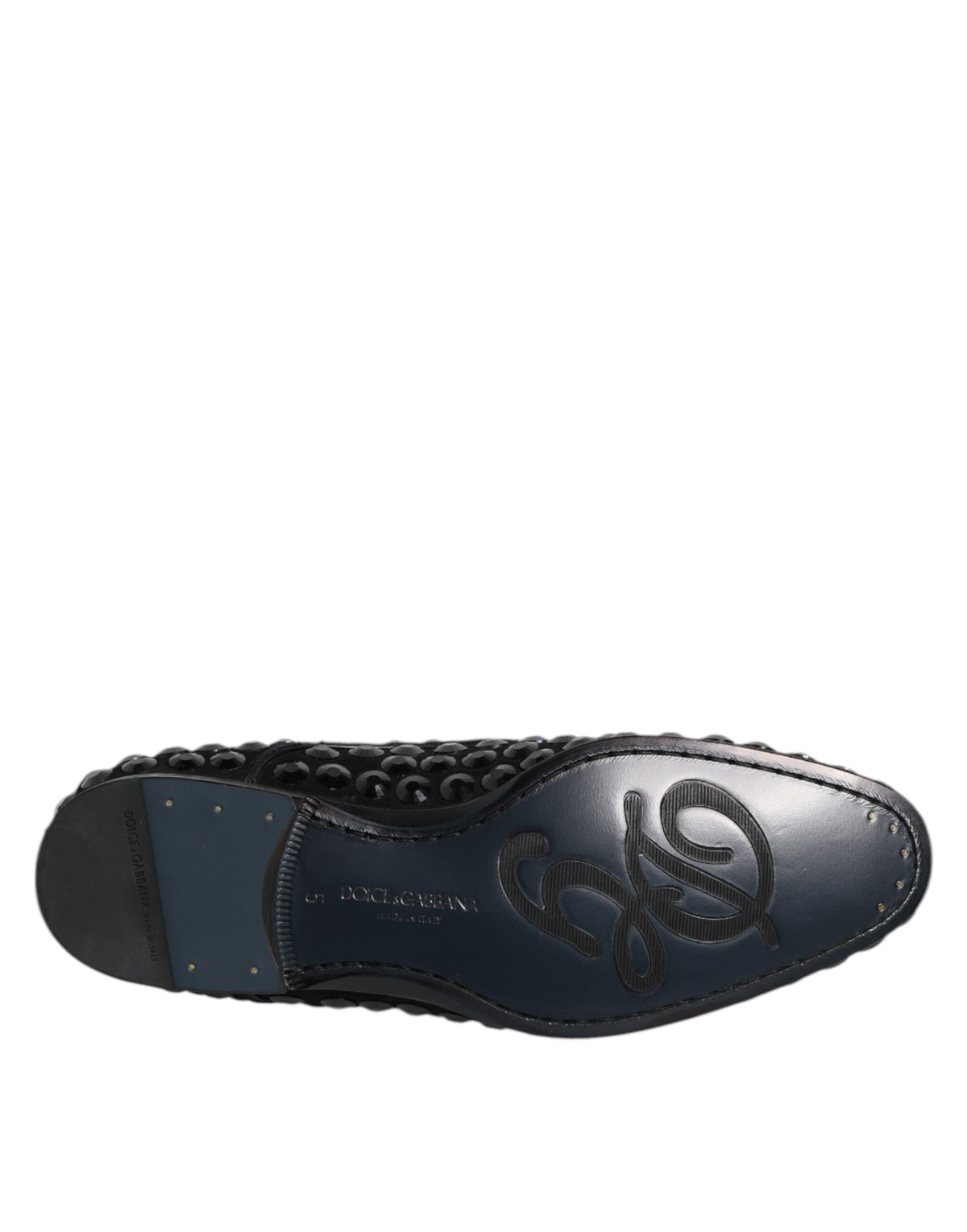 Dolce & Gabbana Schwarze Wildleder Strass Derby Formelle Schuhe