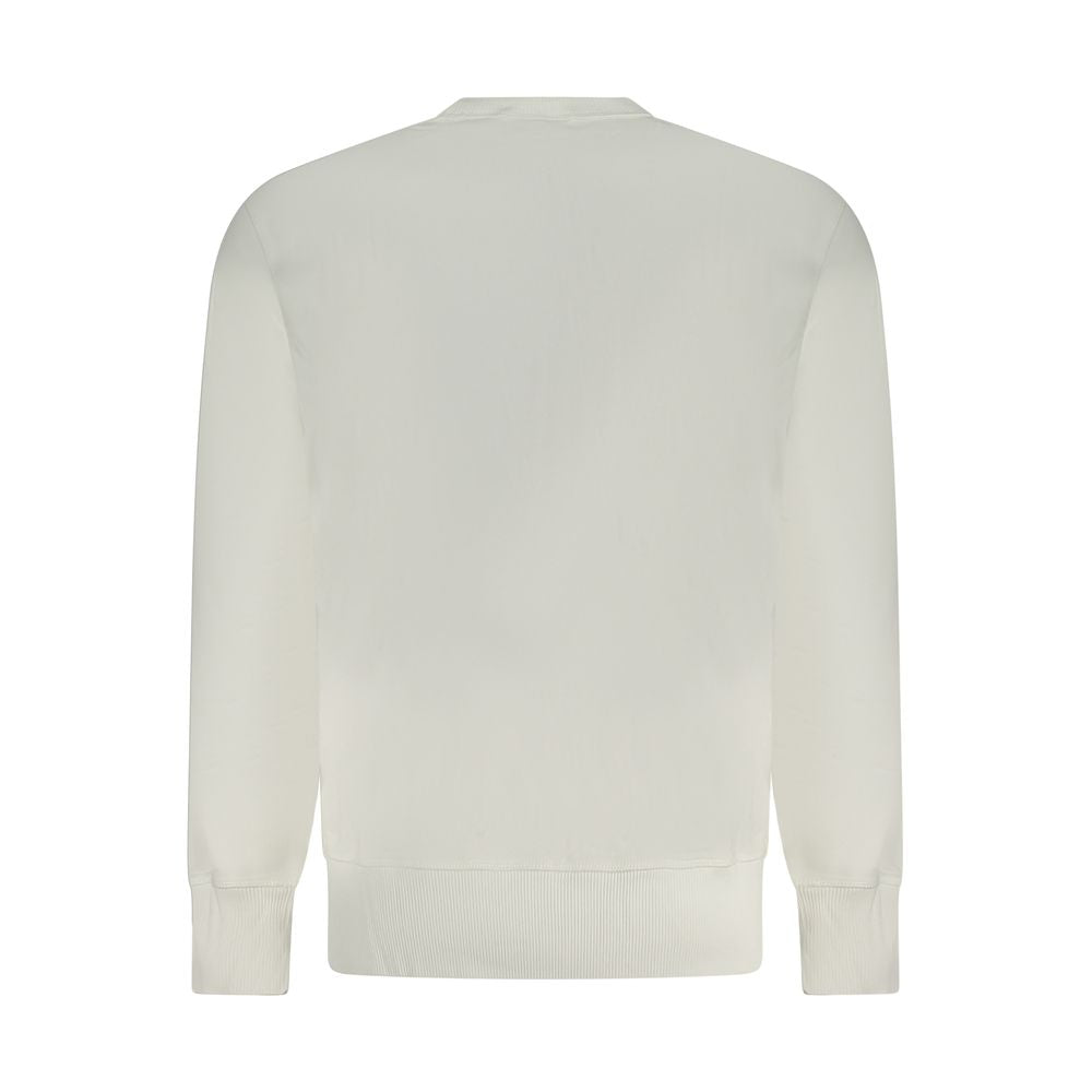 Weißes Baumwoll-Sweatshirt für Herren