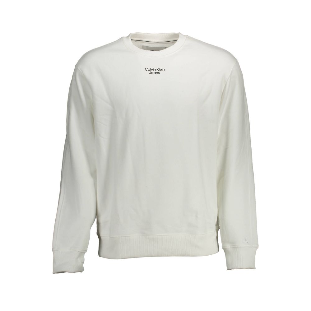 Weißes Baumwoll-Sweatshirt für Herren
