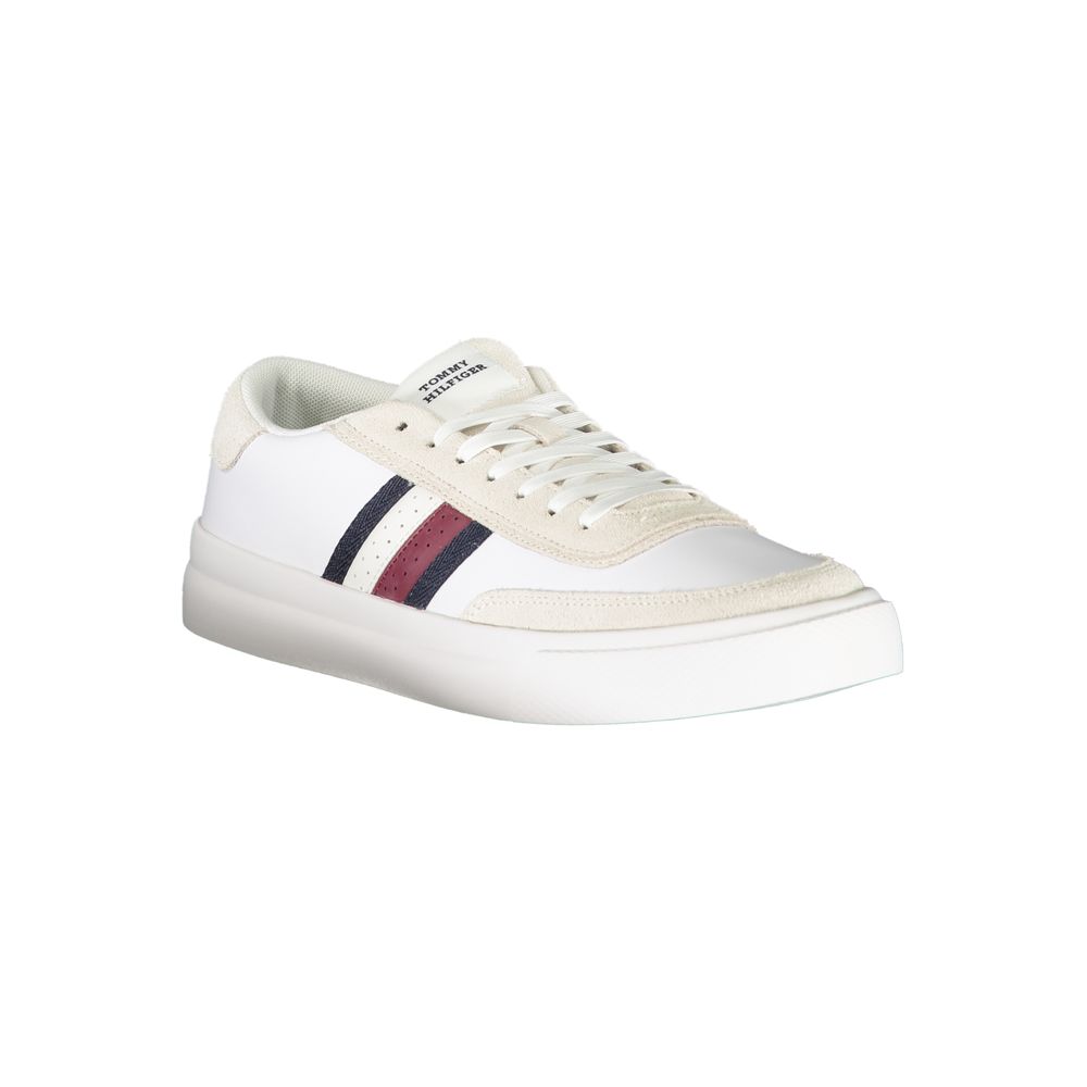 Tommy Hilfiger Weiße Leder-Sneaker für Herren