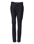 Dolce & Gabbana Blaue Queen Patch AUDREY Mid Waist Denim Jeans