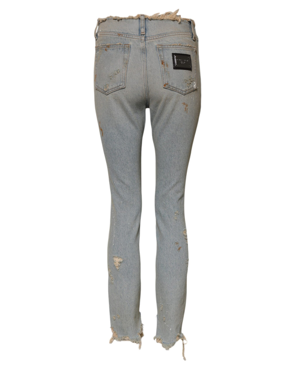 Dolce & Gabbana Hellblaue High-Waist Skinny-Jeans