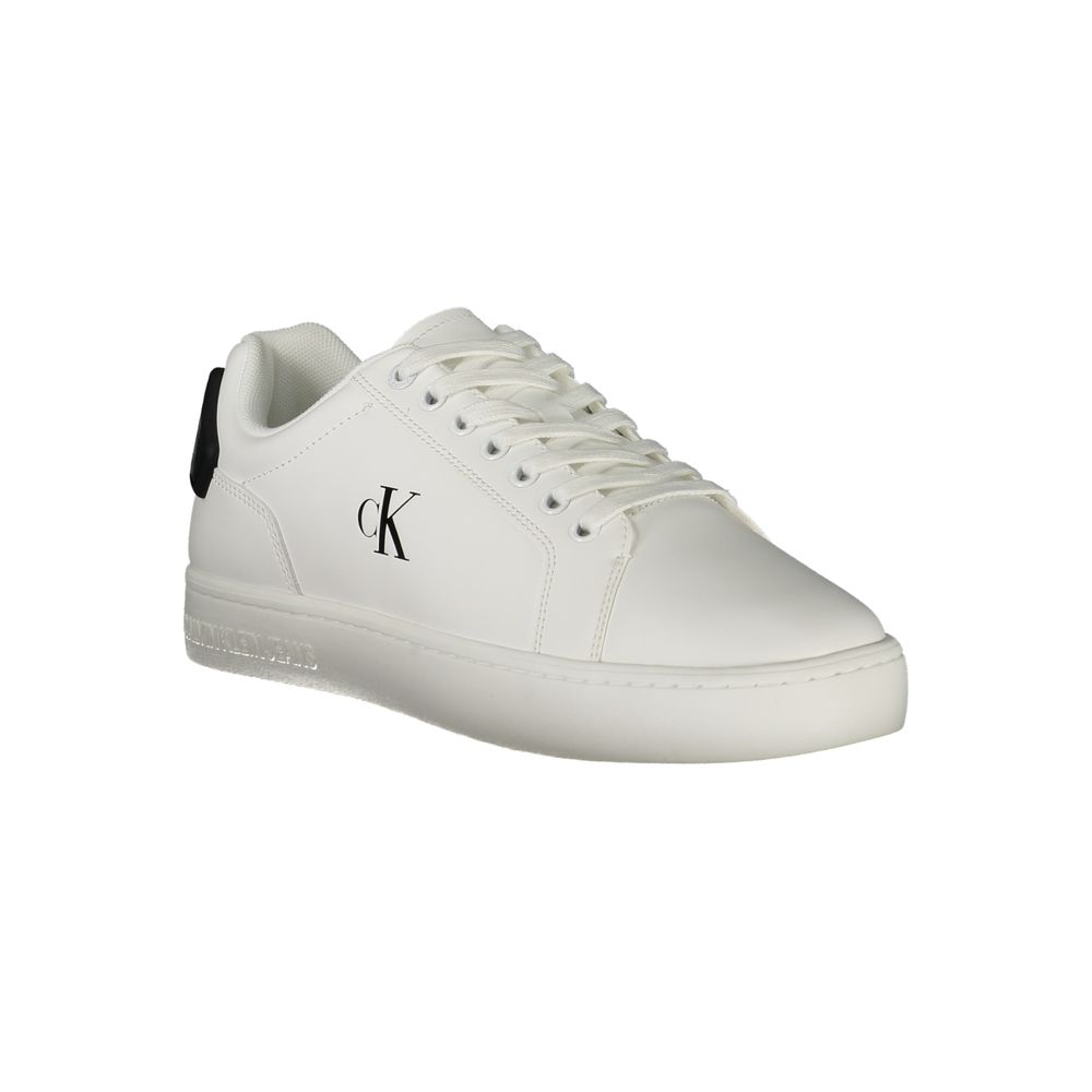 Bianco Polyurethan-Sneaker für Herren