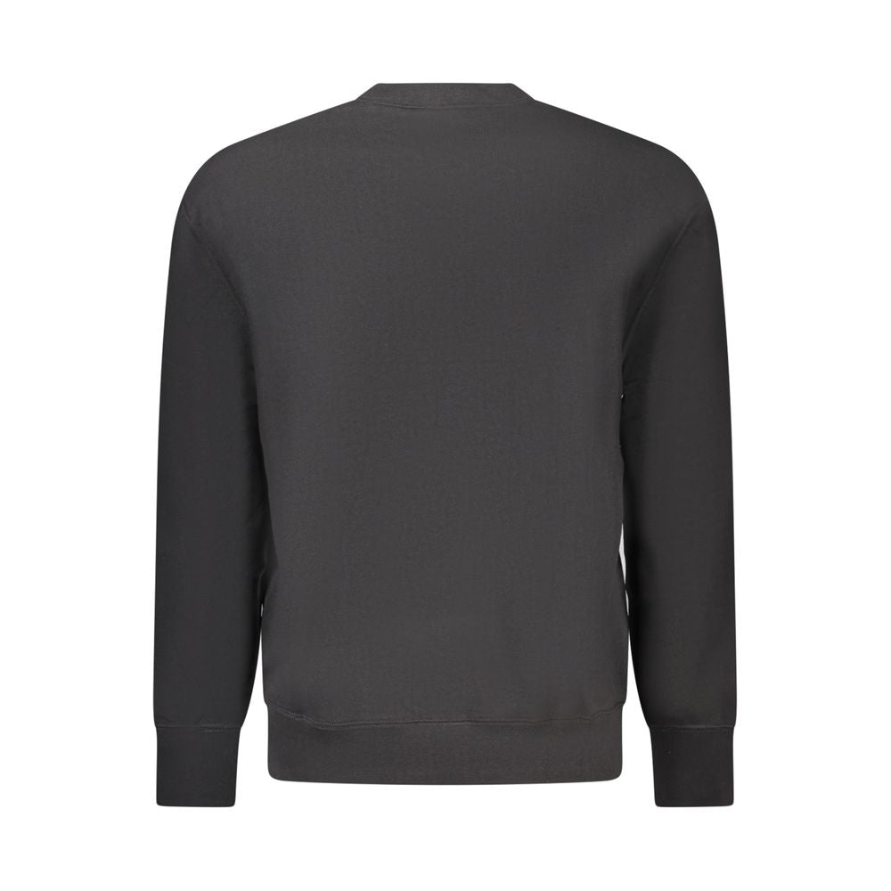 Schwarzer Baumwoll-Herren-Sweatshirt