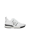 Love Moschino Weiße Low-Top-Sneaker aus Leder
