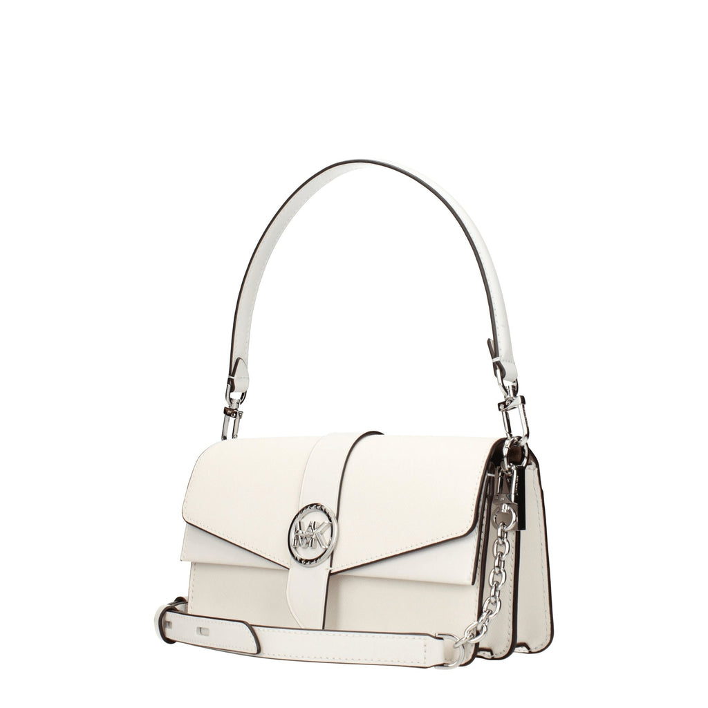 Michael Kors Weiße Ledertasche