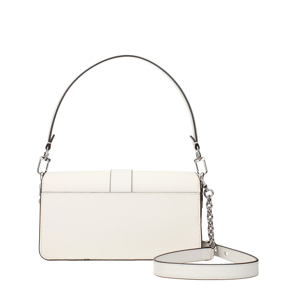 Michael Kors Weiße Ledertasche