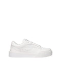 Dolce & Gabbana Weiße Low-Top-Sneaker aus Leder