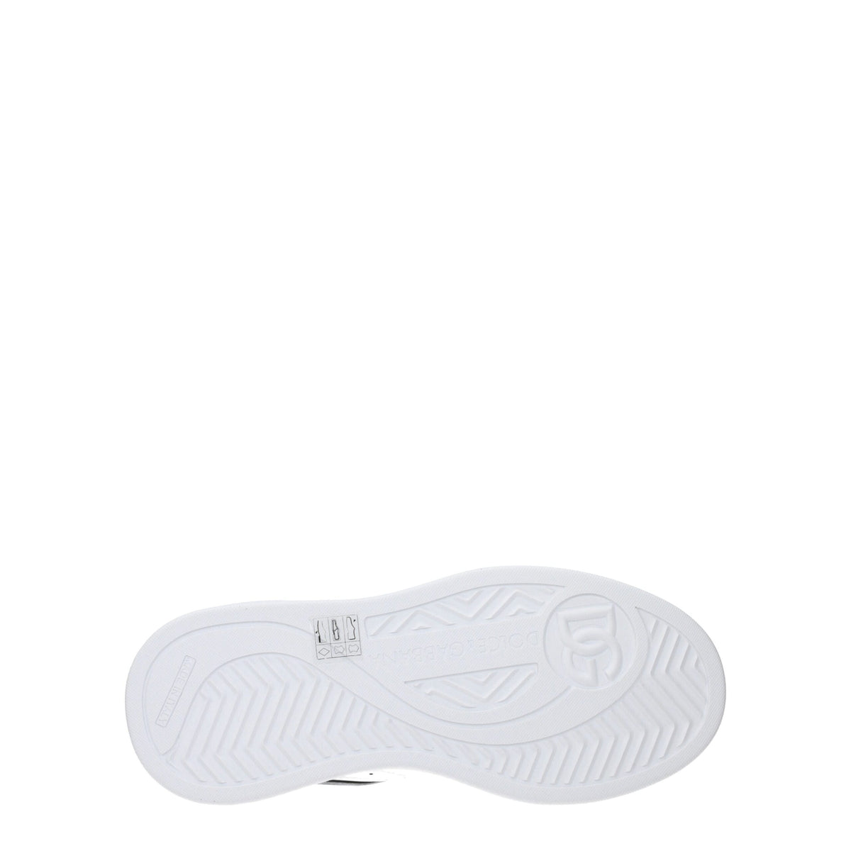 Dolce & Gabbana Weiße Low-Top-Sneaker aus Leder