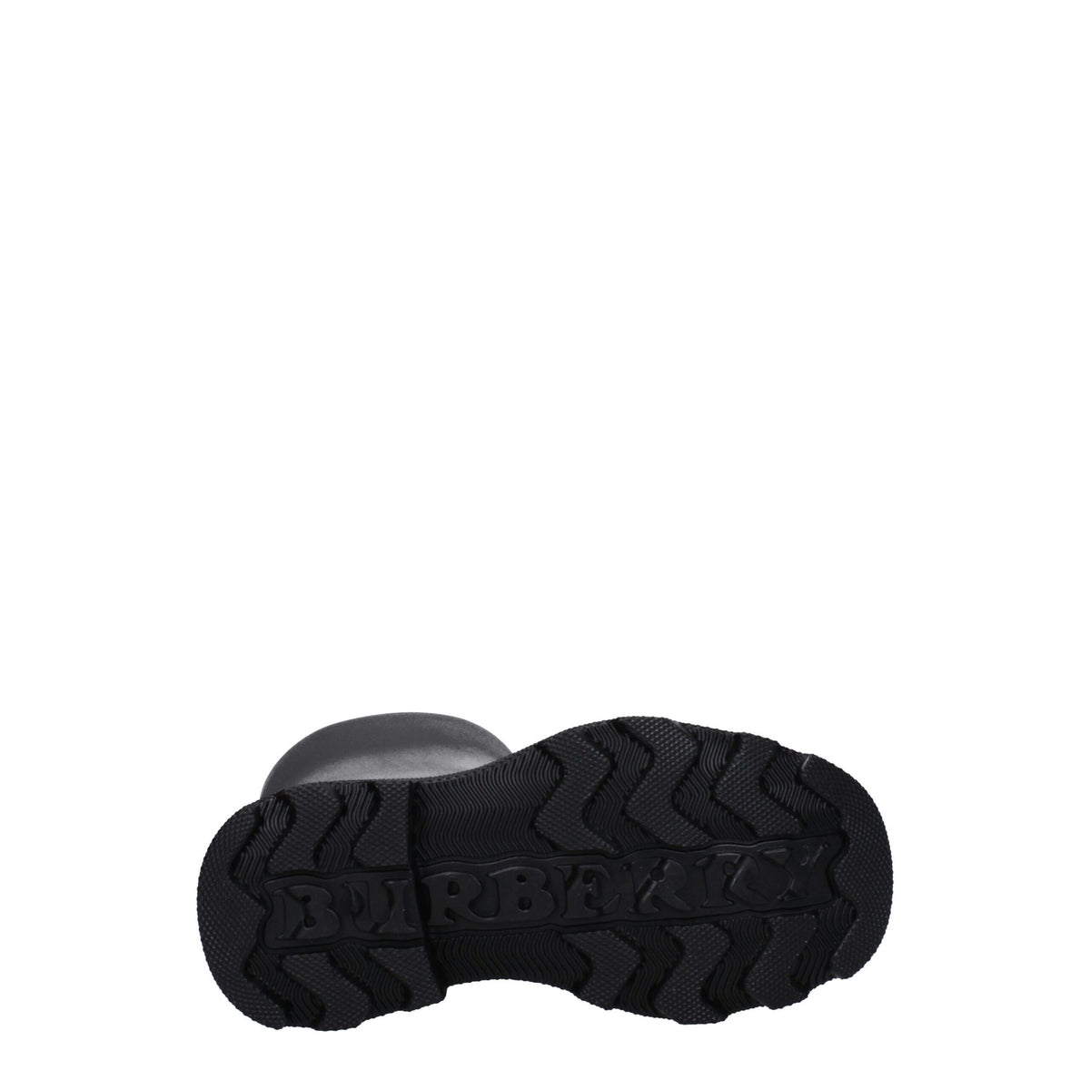 Burberry Schwarze Regenstiefel aus Baumwolle