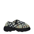 Burberry Grüne Stoff-Slipper