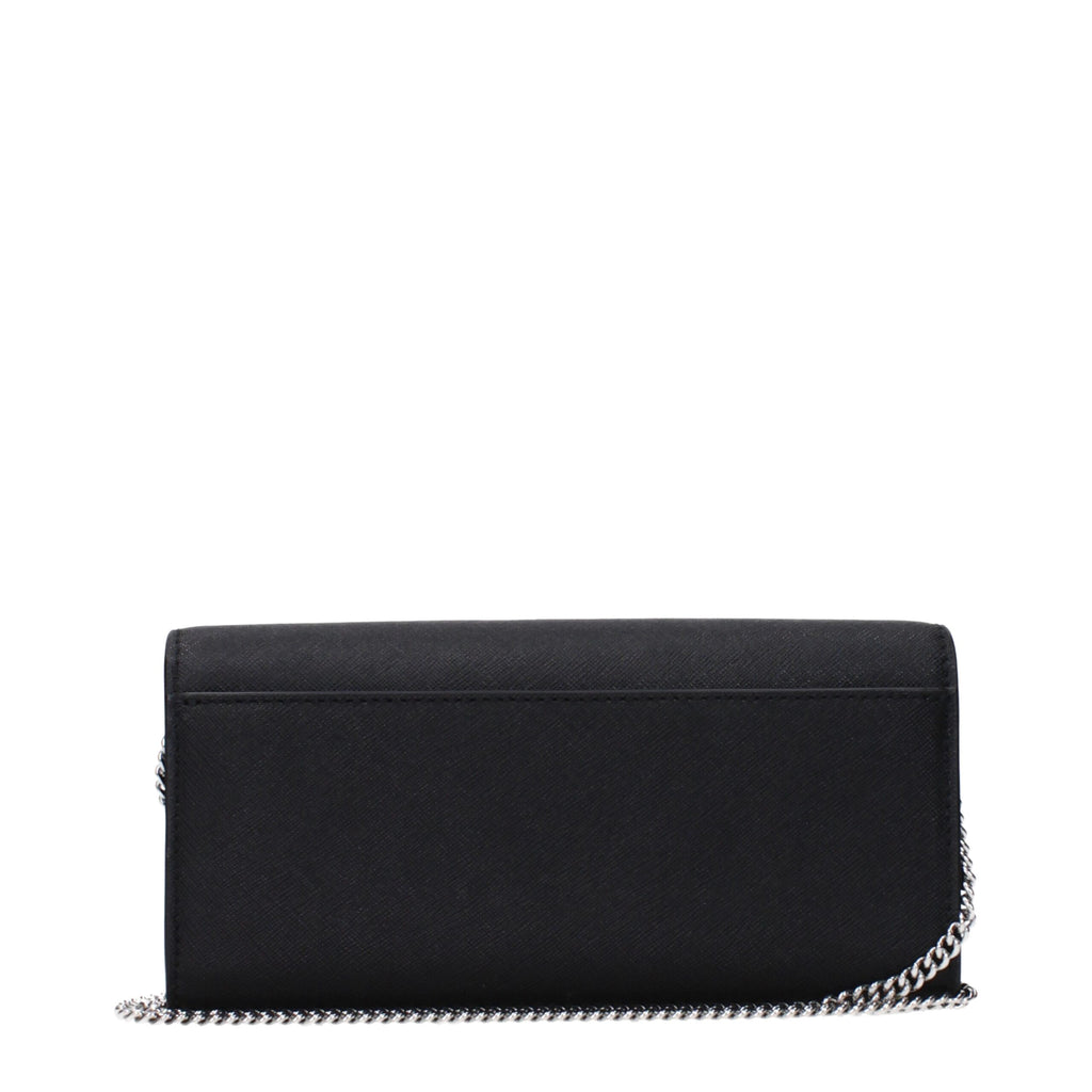 Tory Burch Schwarze Leder-Clutch