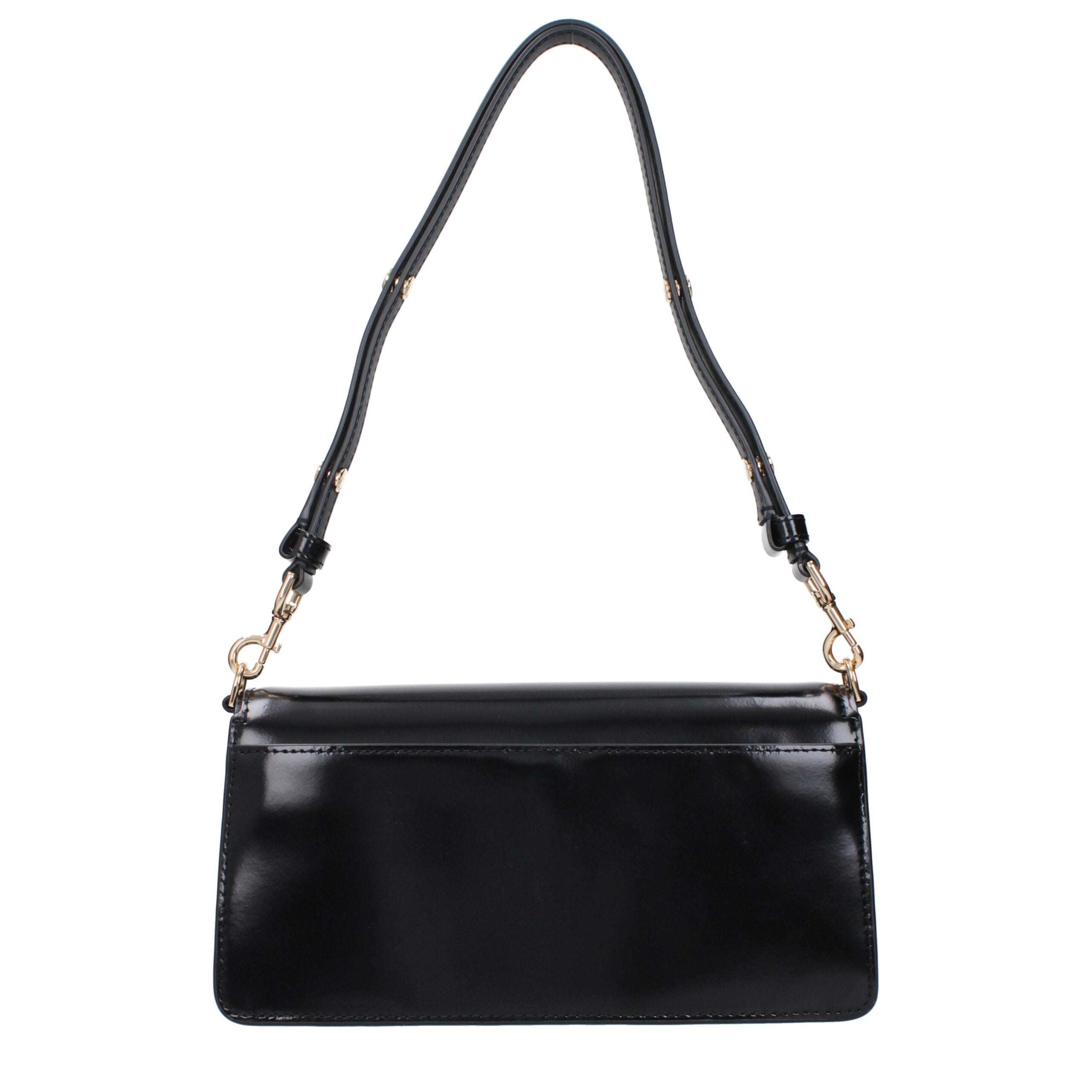 Tory Burch Schwarze Leder Umhängetasche
