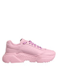 Dolce & Gabbana Rosa Leder Daymaster Low Top Sneakers Schuhe