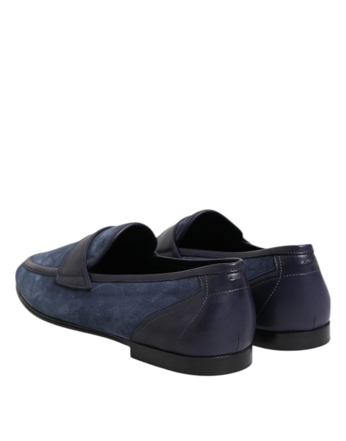 Dolce & Gabbana Blaue Wildleder Loafers Mokassin Schuhe