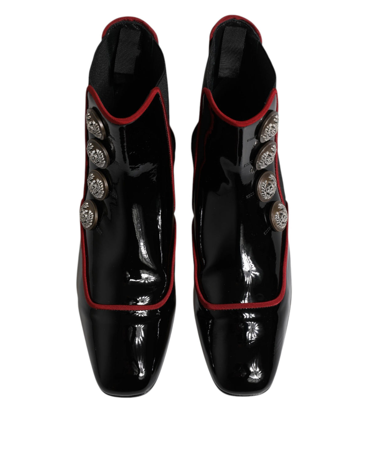 Dolce & Gabbana Schwarze Jackie geknöpfte Chelsea Boots Schuhe