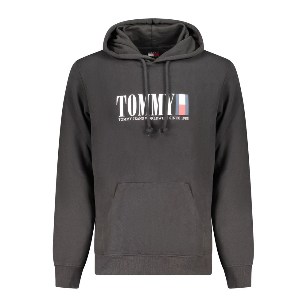Tommy Hilfiger Schwarzer Herren-Hoodie aus Baumwolle