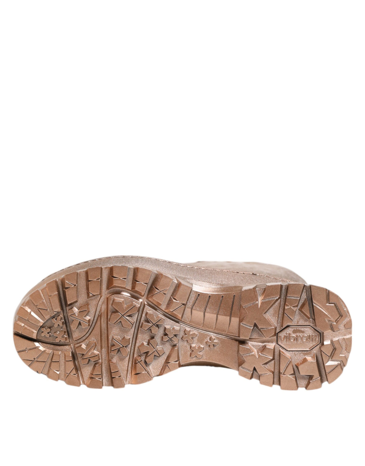 Dolce & Gabbana Rose Gold Gummi Pull On Regen Stiefel Schuhe