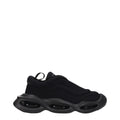 Dolce & Gabbana Schwarze Stoff-Sneaker mit klobiger Sohle