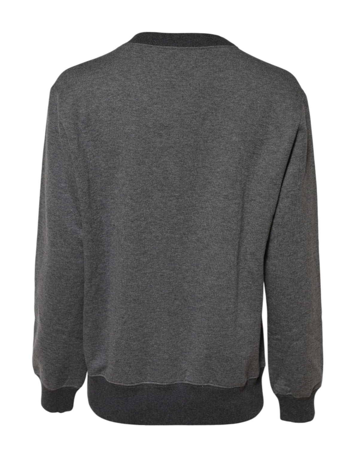 Dolce & Gabbana Grauer DG Logo-Pullover mit Stickerei