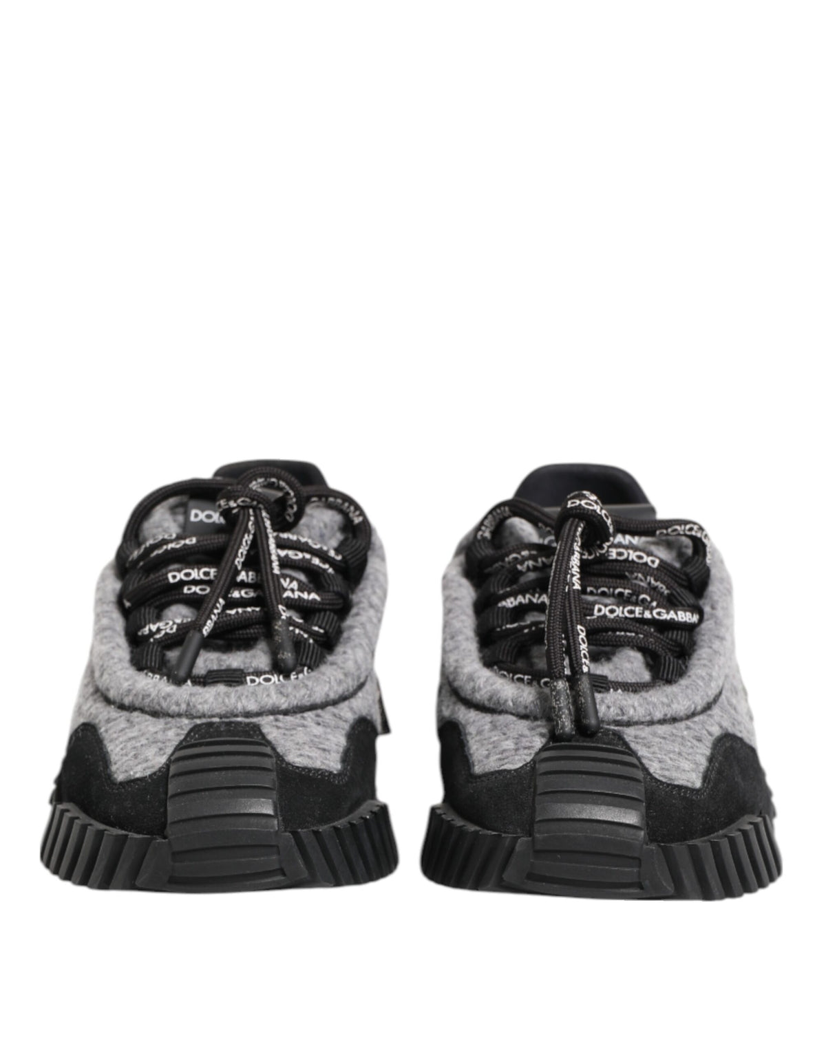 Dolce & Gabbana Schwarz Grau NS1 Low Top Turnschuhe Schuhe