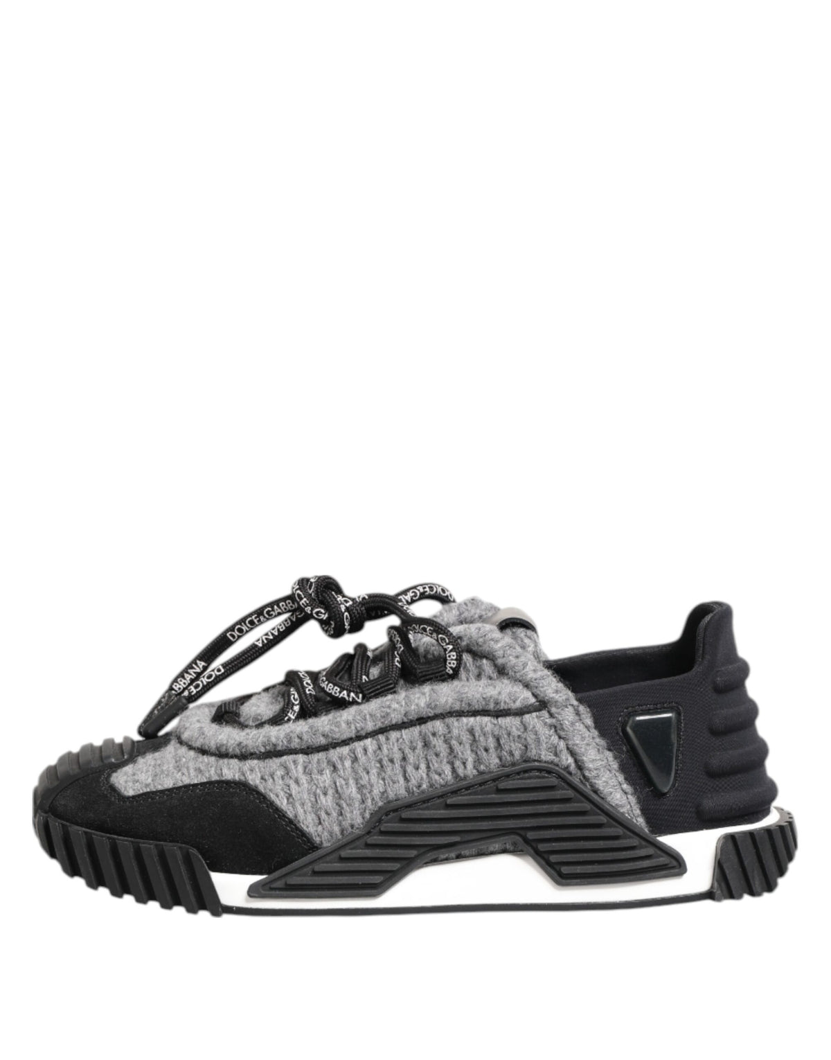 Dolce & Gabbana Schwarz Grau NS1 Low Top Turnschuhe Schuhe