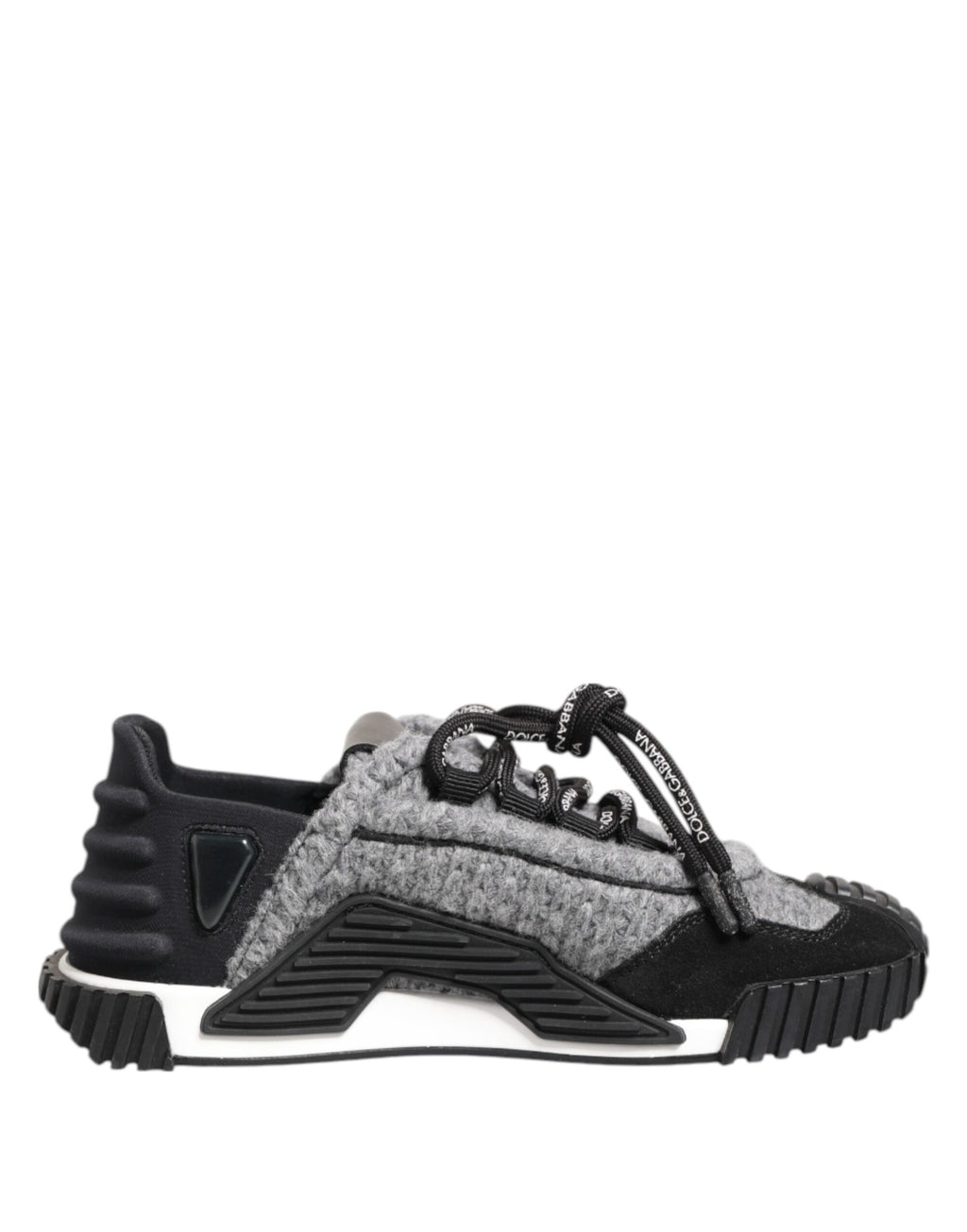 Dolce & Gabbana Schwarz Grau NS1 Low Top Turnschuhe Schuhe