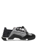 Dolce & Gabbana Schwarz Grau NS1 Low Top Turnschuhe Schuhe
