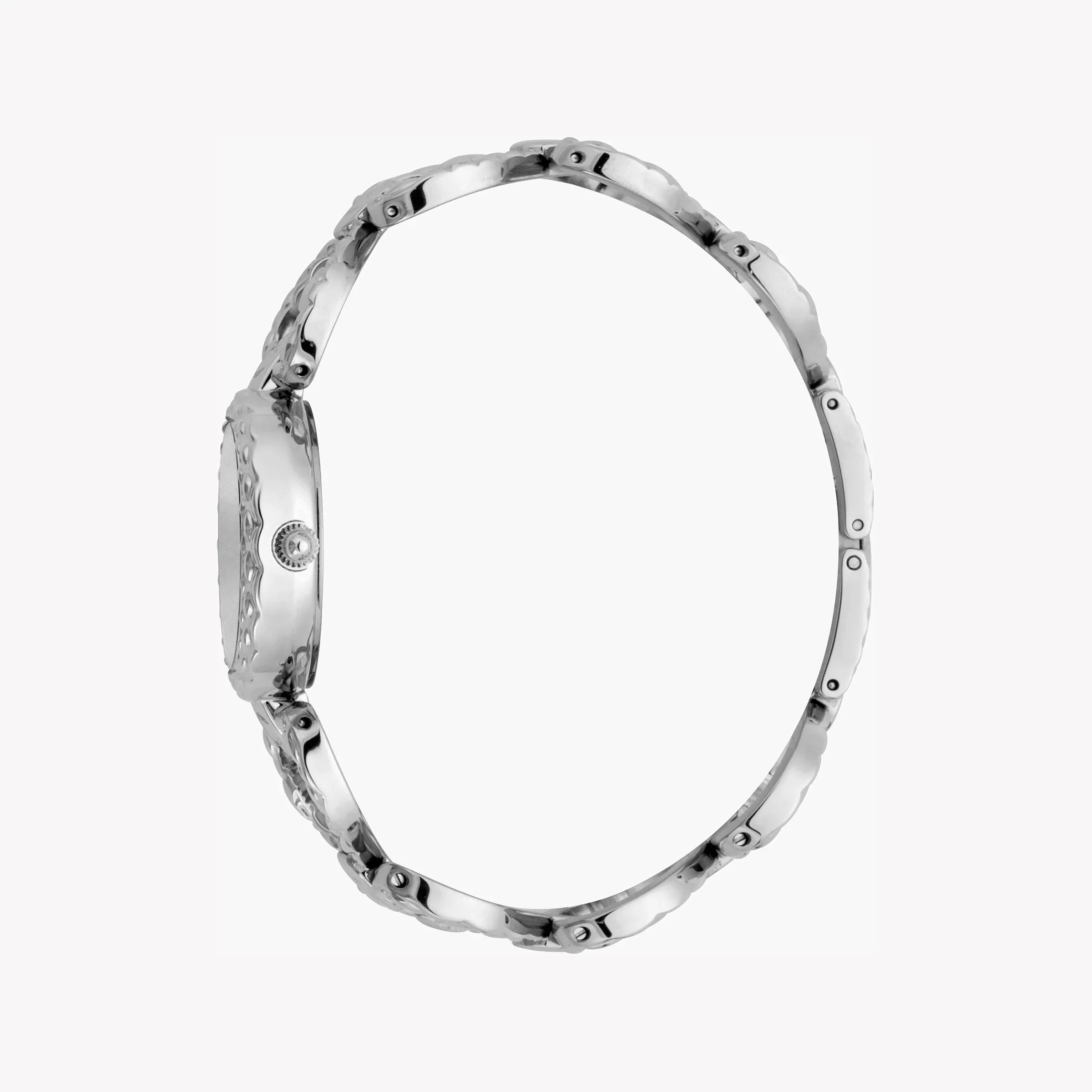 Elegante Just Cavalli Damenuhr aus Edelstahl in Silber