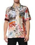Dolce & Gabbana Multicolor Muscheldruck Hawaii Freizeithemd