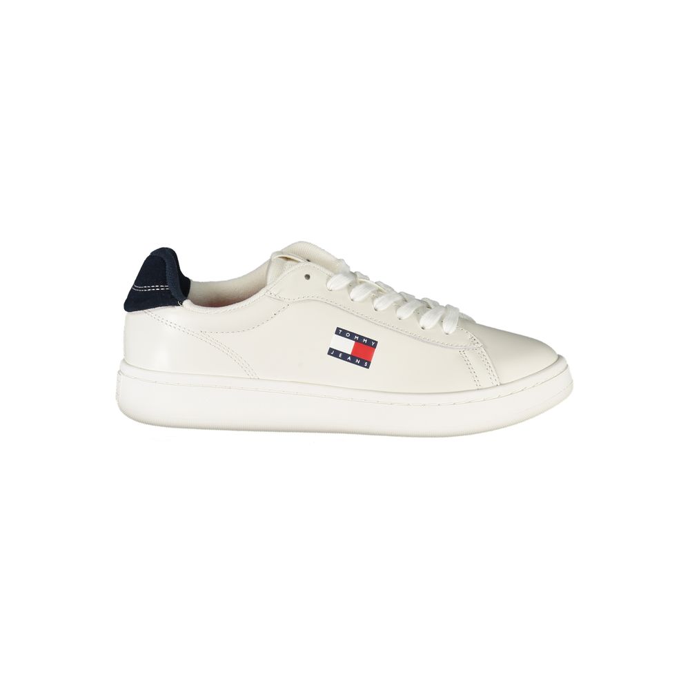 Tommy Hilfiger Bianco Damen-Sneaker aus Polyurethan