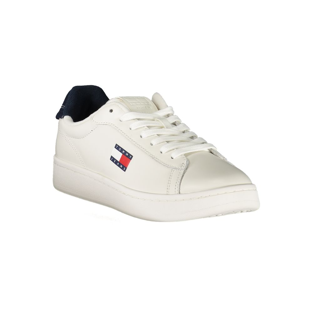 Tommy Hilfiger Bianco Damen-Sneaker aus Polyurethan