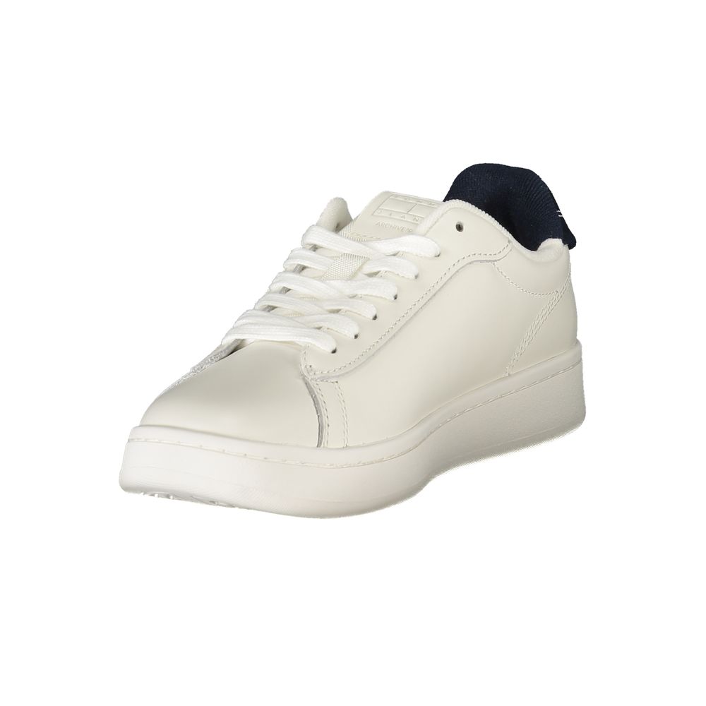 Tommy Hilfiger Bianco Damen-Sneaker aus Polyurethan