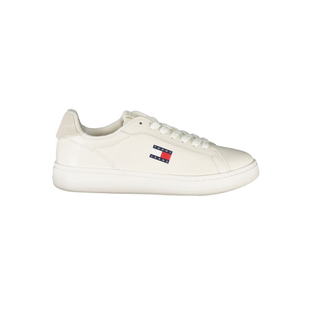 Tommy Hilfiger Bianco Damen-Sneaker aus Polyurethan