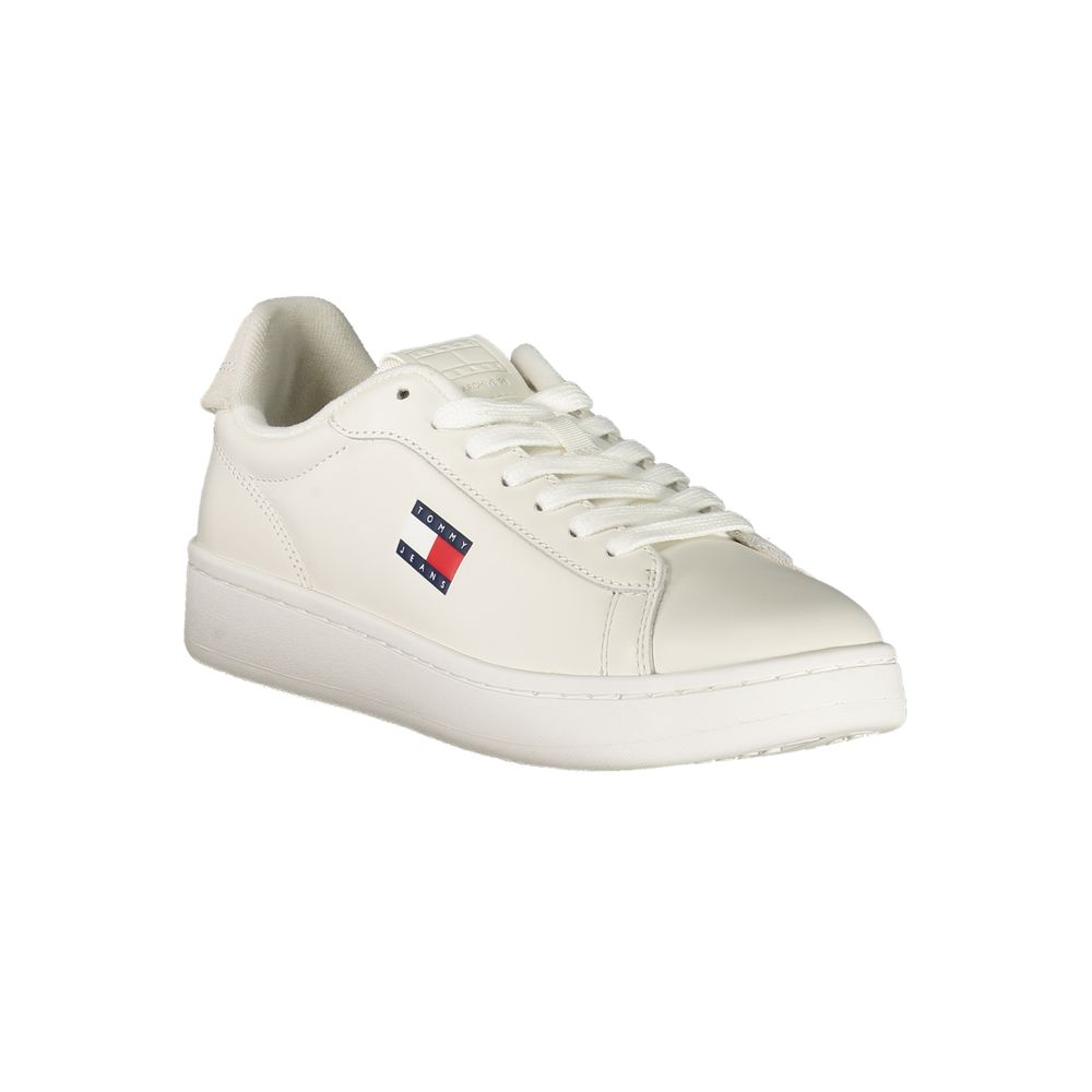 Tommy Hilfiger Bianco Damen-Sneaker aus Polyurethan