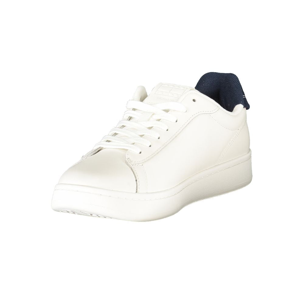 Tommy Hilfiger Bianco Polyurethan-Sneaker für Herren