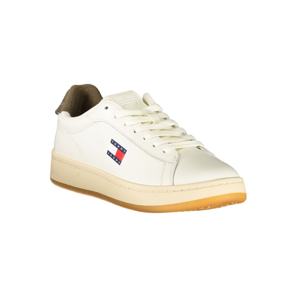 Tommy Hilfiger Bianco Damen-Sneaker aus Polyurethan