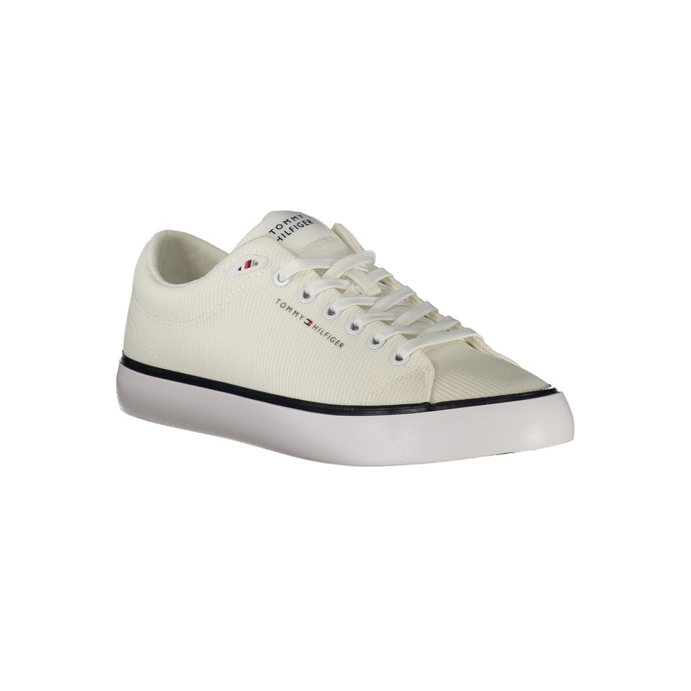 Tommy Hilfiger Weiße Herren-Sneaker aus Polyurethan