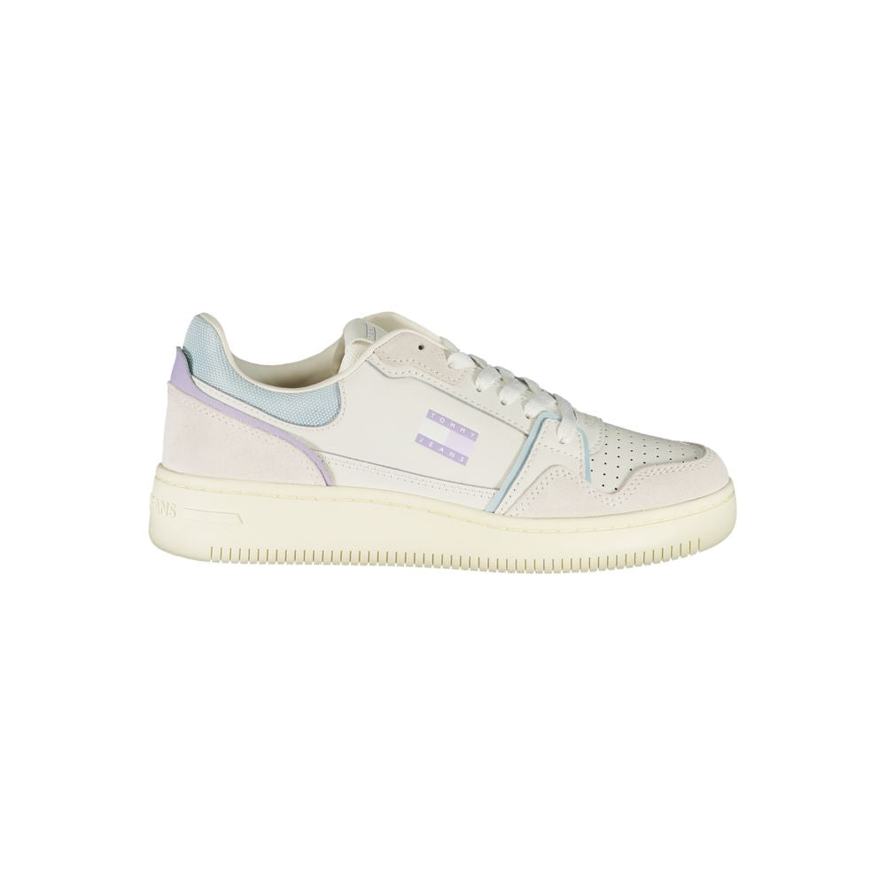 Tommy Hilfiger Bianco Damen-Sneaker aus Polyurethan