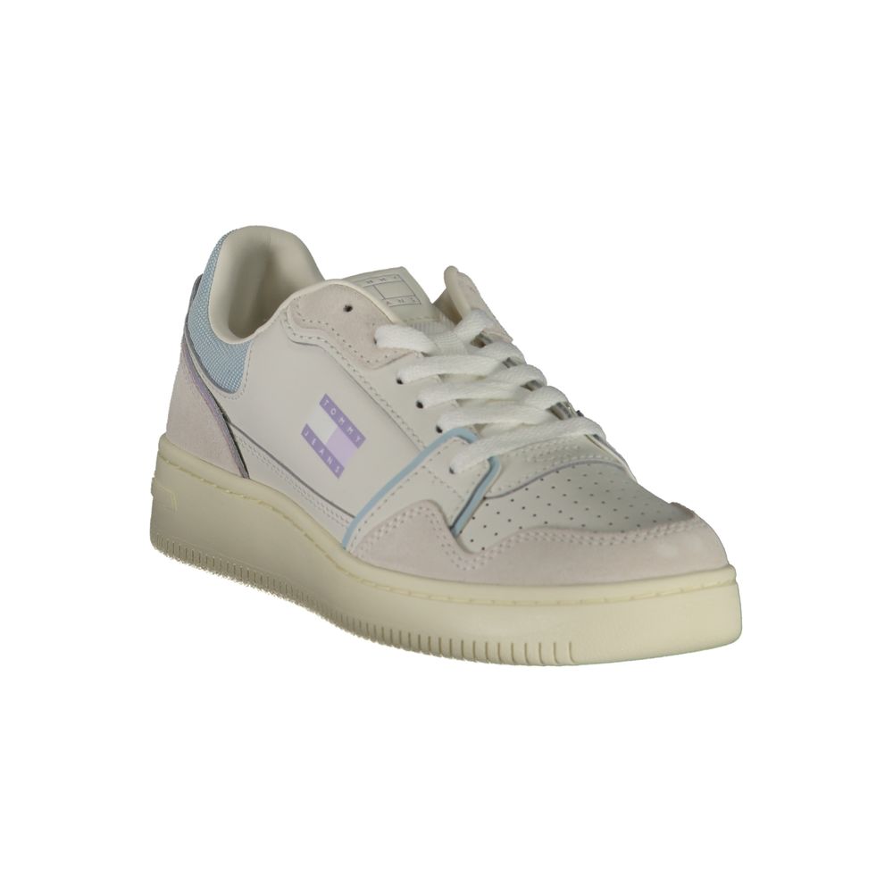 Tommy Hilfiger Bianco Damen-Sneaker aus Polyurethan