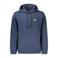 Blauer Baumwoll-Kapuzenpullover für Herren