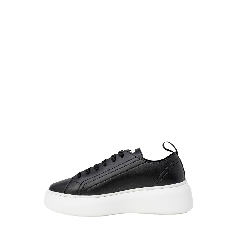 Armani Exchange Schwarze Sneakers aus Kunstleder