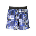 Blu Polyester Herren Badeshorts