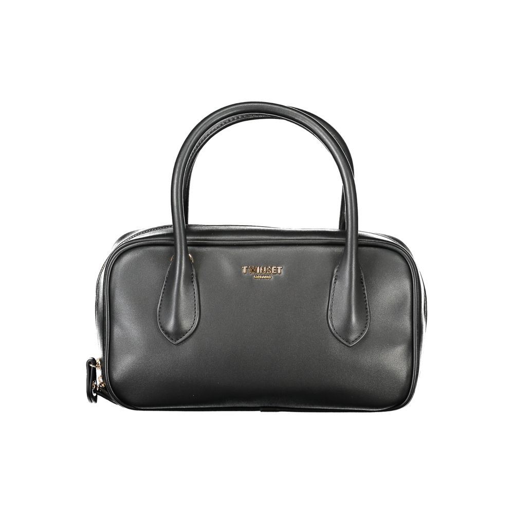 Twinset Schwarze Damen-Handtasche aus Polyurethan
