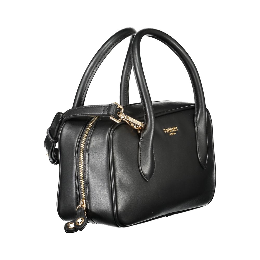 Twinset Schwarze Damen-Handtasche aus Polyurethan