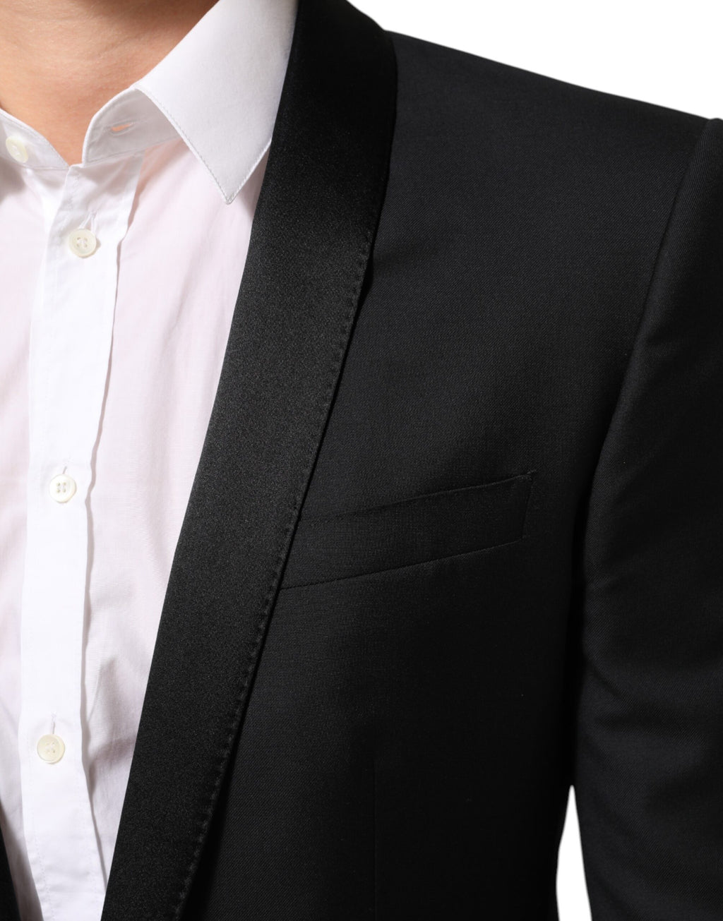 Dolce & Gabbana Schwarz GOLD 1 Knopf Anzug Jacke Männer Blazer