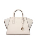 Beige Leder Handtasche