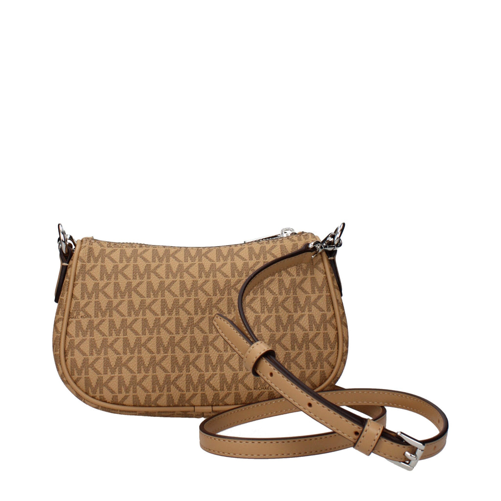Braune Stoffhandtasche