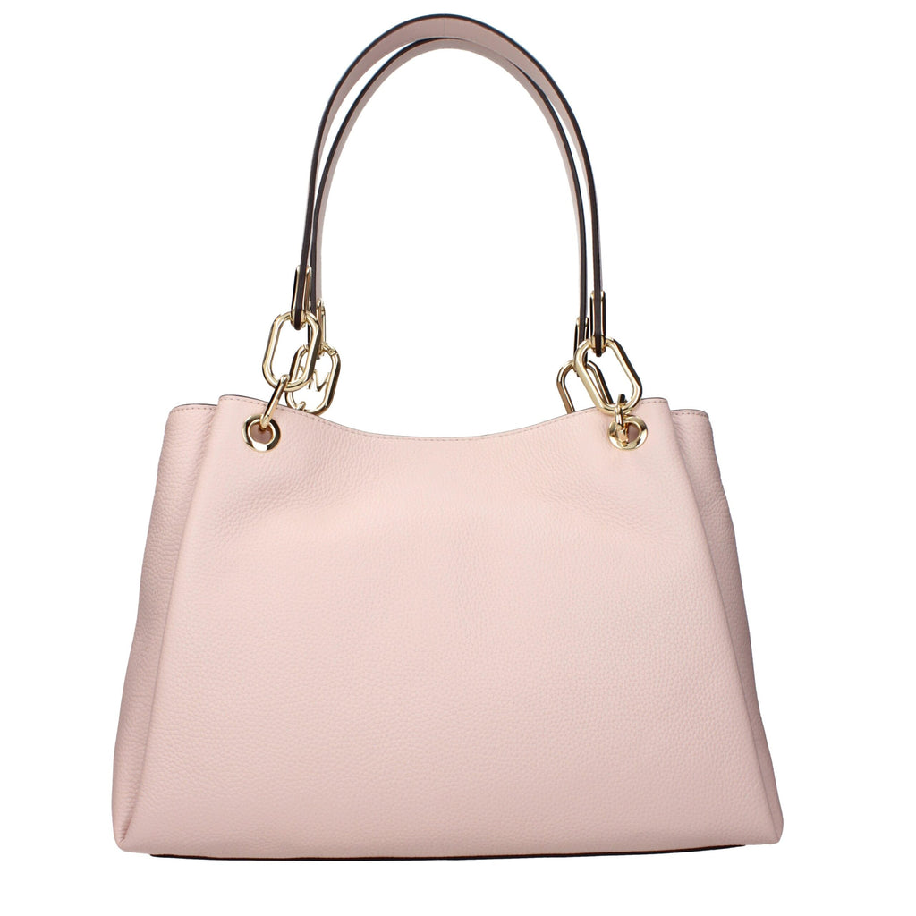 Schultertasche aus pinkfarbenem Leder
