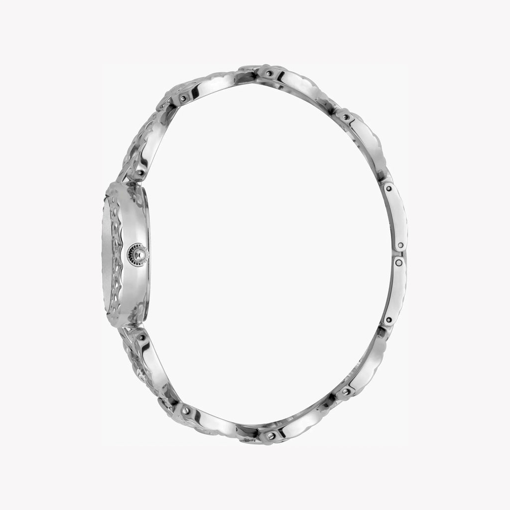 Elegante Just Cavalli Damenuhr in Silber